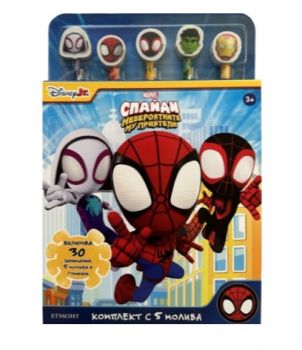 Спайди - Комплект с 5 молива - 9789542735786 - Егмонт - Онлайн книжарница Ciela | ciela.com