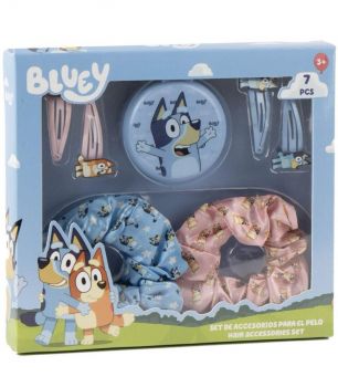 Детски комплект с аксесоари за коса Bluey - кутия
