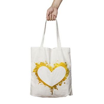 Чанта за пазаруване - Златно сърце