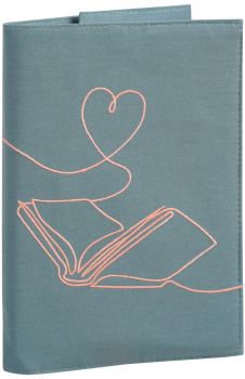 Текстилна подвързия за книга - Книга и сърце - 4033477833242 - Simetro Books - Онлайн книжарница Ciela | ciela.com