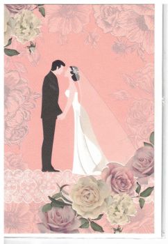 Картичка - Младоженци с цветя - 8422829618617 - Онлайн книжарница Ciela | ciela.com