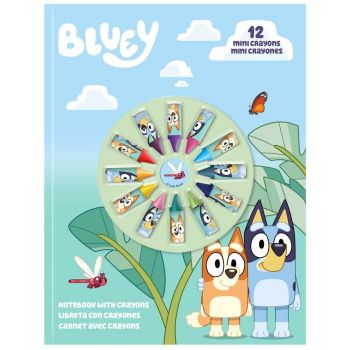 Тетрадка с 12 мини пастела Bluey - 8435507889438 - Онлайн книжарница Ciela | ciela.com 