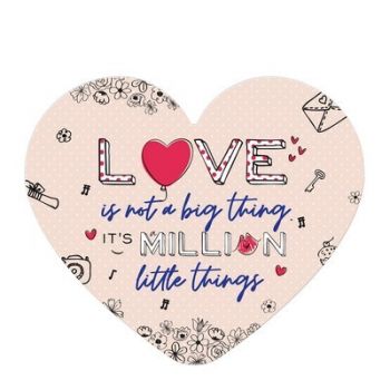 Табелка - картичка - Love is not a thing - it's million little things - 2521010204236 - Simetro Books - Онлайн книжарница Ciela | ciela.com