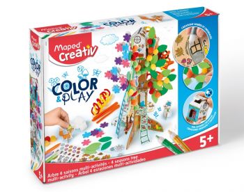 Креативен детски комплект - Направи и оцвети дърво - Maped Creativ Color Play - онлайн книжарница Сиела | Ciela.com  