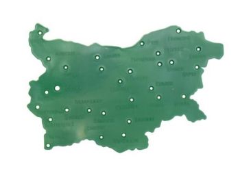 Шаблон карта на България