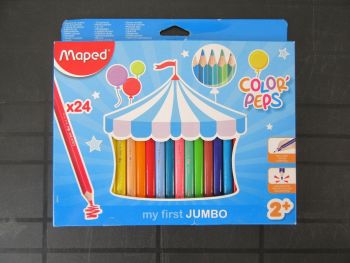 Цветни моливи - COLOR PEPS EARLY AGE - 24 цвята - нарушен търговски вид