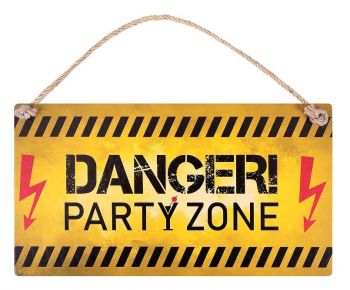 Табелка - Danger! Party Zone - 2521010200740 - Simetro Books - Онлайн книжарница Ciela | ciela.com