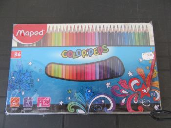 Цветни моливи - MAPED COLOR PEPS - 36 цвята - метална кутия - нарушен търговски вид - 3154148320562 - оказион - Онлайн книжарница Ciela | ciela.com