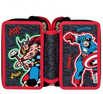 Ученически несесер - Undercover - Scooli - Avengers - с три отделения - 4043946326373 - Онлайн книжарница Ciela | ciela.comа