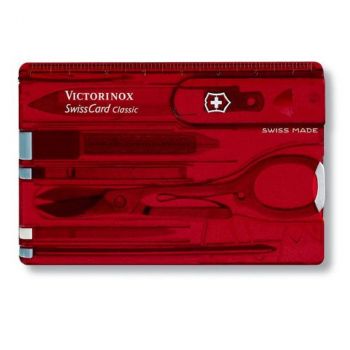 Швейцарски джобен нож-карта Victorinox SwissCard Ruby - 7611160013590 - Онлайн книжарница Ciela | ciela.com