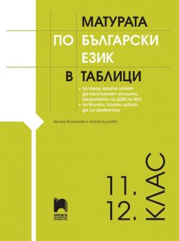 Матурата по български език в таблици за 11-12 клас - 9789540145648 - Весела Михайлова - Просвета - Онлайн книжарница Ciela | ciela.com