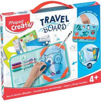 Изтриваеми игри и рисунки,18 части - Maped Creativ Travel Board - онлайн книжарница Сиела | Ciela.com 