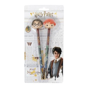 Моливи с 3D гумичка Harry Potter - 2 бр. - 5060502914873 - Онлайн книжарница Ciela | ciela.com