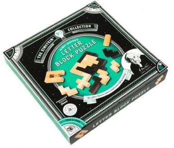 Дървен 3D пъзел Professor Puzzle - Einstein’s Letter Block