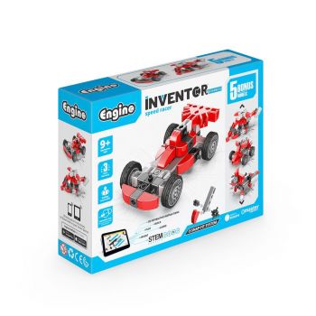 Конструктор 5 в 1 Engino Inventor Mechanics - Състезателна кола - 5291664009118 - Engino - Онлайн книжарница Ciela | ciela.com