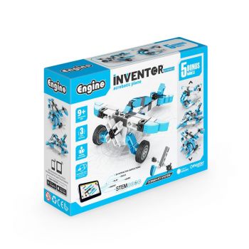 Конструктор 5 в 1 Engino Inventor Mechanics - Самолет - 5291664009125 - Engino - Онлайн книжарница Ciela | ciela.com