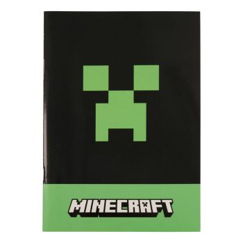 Тетрадка А5, Minecrfat Greeper с малки квадратчета - 5411217139004 - Онлайн книжарница Ciela | ciela.com