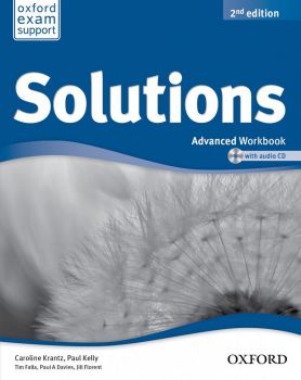 Тетрадка по английски език за 9 - 12. клас Solutions 2E Advanced WB & CD PK - ciela.com
