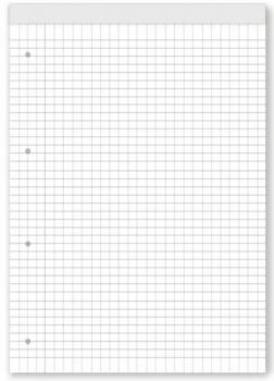 Блокнот Black&White - А4, 50 бели листа на квадратчета - 3800099402719 - Онлайн книжарница Ciela | ciela.com