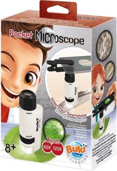 Джобен микроскоп Buki Sciences - С адаптер за смартфон - 3700802103363 - Buki France - Онлайн книжарница Ciela | ciela.com