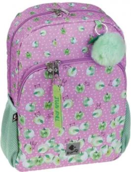 Ученическа раница Busquets Tiny Apple 2023 с едно отделение и преден джоб - 8422829684827 - Онлайн книжарница Ciela | ciela.com