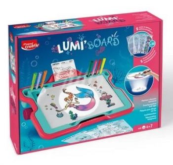Комплект Color&play Lumi Board - Русалка - Машина за рисуване - 3154149041015 - Maped - Онлайн книжарница Ciela | ciela.com