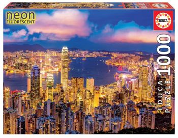 ПЪЗЕЛ EDUCA 1000 HONG KONG SKYLINE "NEON" - онлайн книжарница Сиела | Ciela.com  