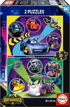 Детски пъзел Educa от 2 x 20 части - Batwheels - 8412668201064 - Онлайн книжарница Ciela | ciela.com