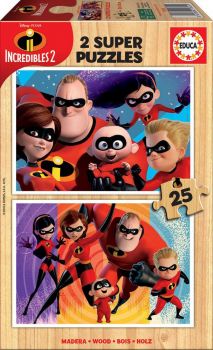 ПЪЗЕЛ EDUCA 2X25 ЧАСТИ THE INCREDIBLES 2 - ciela.com