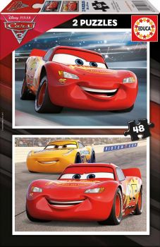 ПЪЗЕЛ EDUCA 2x48 ЧАСТИ CARS 3 (cardboard) - ciela.com