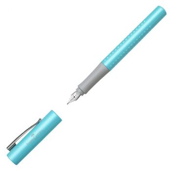 Писалка Faber-Castell - Grip Pearl Edition, М перо, тюркоаз - 1005160090 - Онлайн книжарница Ciela | ciela.com