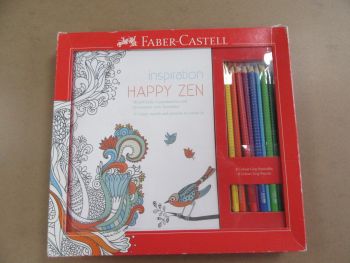 Комплект за оцветяване Faber Castell Happy Zen - 4005402014330 - Онлайн книжарница Ciela | ciela.com
