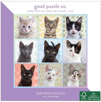 Пъзел Good Puzzle - Котешки портрет - 500 части - 9780735371491 - Онлайн книжарница Ciela | ciela.com