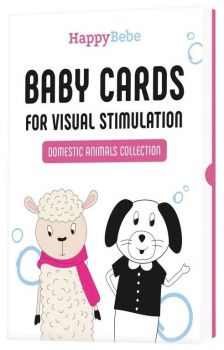 Стимулиращи карти за бебе HappyBebe - Домашни животни