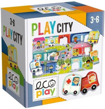 Пъзел игра Headu Ecoplay - Градът - 8059591428474 - Headu - Онлайн книжарница Ciela | ciela.com