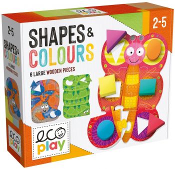 Детска игра Headu Ecoplay - Форми и цветове - 8059591428603 - MBG TOYS - Онлайн книжарница Ciela | ciela.com