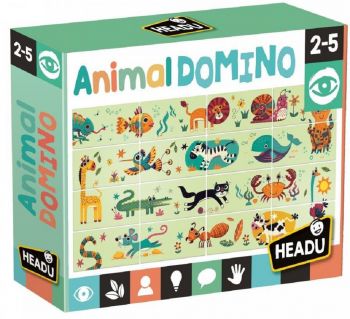 Образователна игра Headu Montessori - Домино с животни - 8059591423684 - MBG TOYS - Онлайн книжарница Ciela | ciela.com