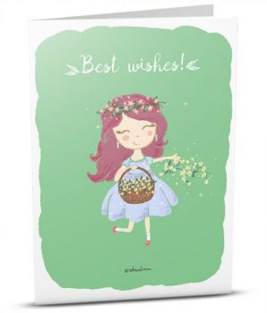 Поздравителна картичка iGreet - Цветното момиче - 3800500195544 - iGreet - Онлайн книжарница Ciela | ciela.com