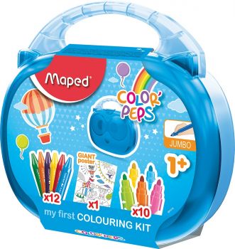 Комплект за рисуване Maped Color'Peps Early Age, 23 части куфарче - ciela.com