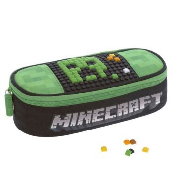 Ученически несесер овален Minecraft pixel 2021 - 8058263080347 - Онлайн книжарница Ciela | ciela.com