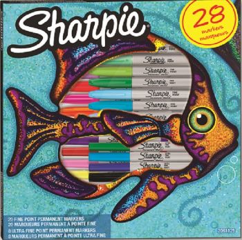 Комплект перманентни маркери Sharpie Big Pack, 28 броя - ciela.com