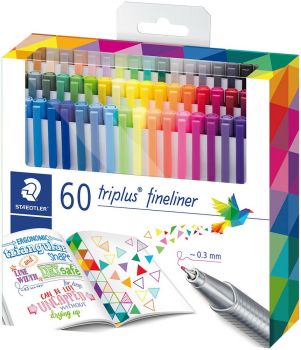 Комплект тънкописци Staedtler 334, 60 цвята - онлайн книжарница Сиела | Ciela.com  