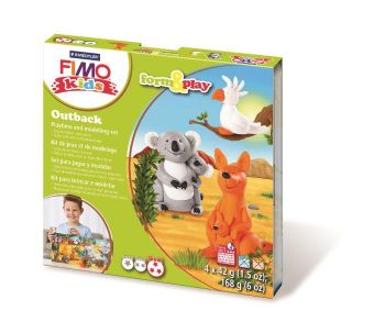 Комплект глина Staedtler Fimo Kids, 4x42g, Outback - ciela.com