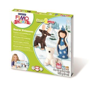 Комплект глина Staedtler Fimo Kids, 4x42g, Snow Princess - ciela.com