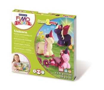 Комплект глина Staedtler Fimo Kids, 4x42g, Unicorn - ciela.com