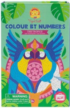 Оцветяване по номера Tiger Tribe - Тропици - 9341736100222 - Онлайн книжарница Ciela | ciela.com