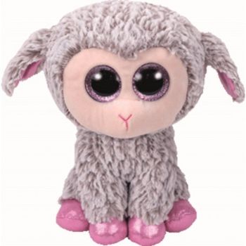 Плюшена играчка TY - DIXIE - сива овчица - 15 см