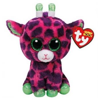 Плюшена играчка TY - GILBERT - розов жираф - 15 см