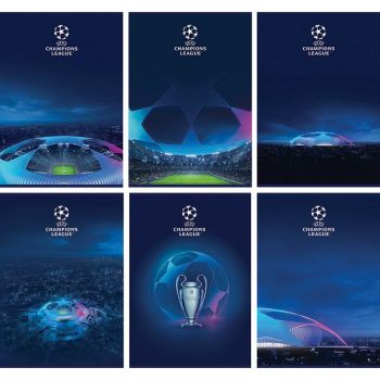 Тетрадка UEFA - А5, 54 листа, квадратчета - асортимент - 3831123754146 - Онлайн книжарница Ciela | ciela.com