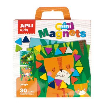 В Джунглата с цветни триъгълници - мини магнитна игра - Apli Kids Games